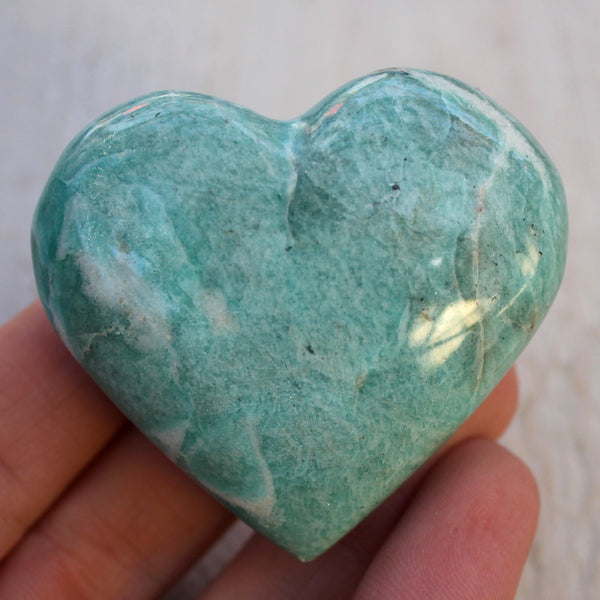 Large Amazonite Heart