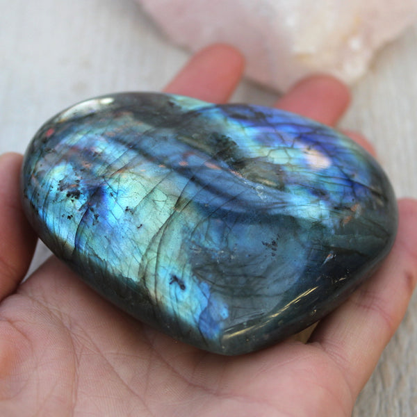 Labradorite Heart